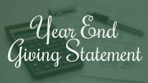 YEAR END STATEMENTS